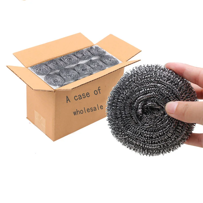 

Kitchen and pot cleaning stainless steel wire scourer metal Scrubber