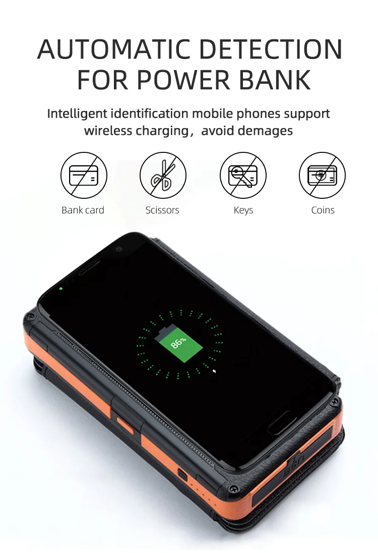 OEM Flashlight Solar Charger Portable QC3.0 PD Type C Fast 4 USB 10000mAh 20000mAh Power Bank for Outdoors Camping - ANKUX.COM