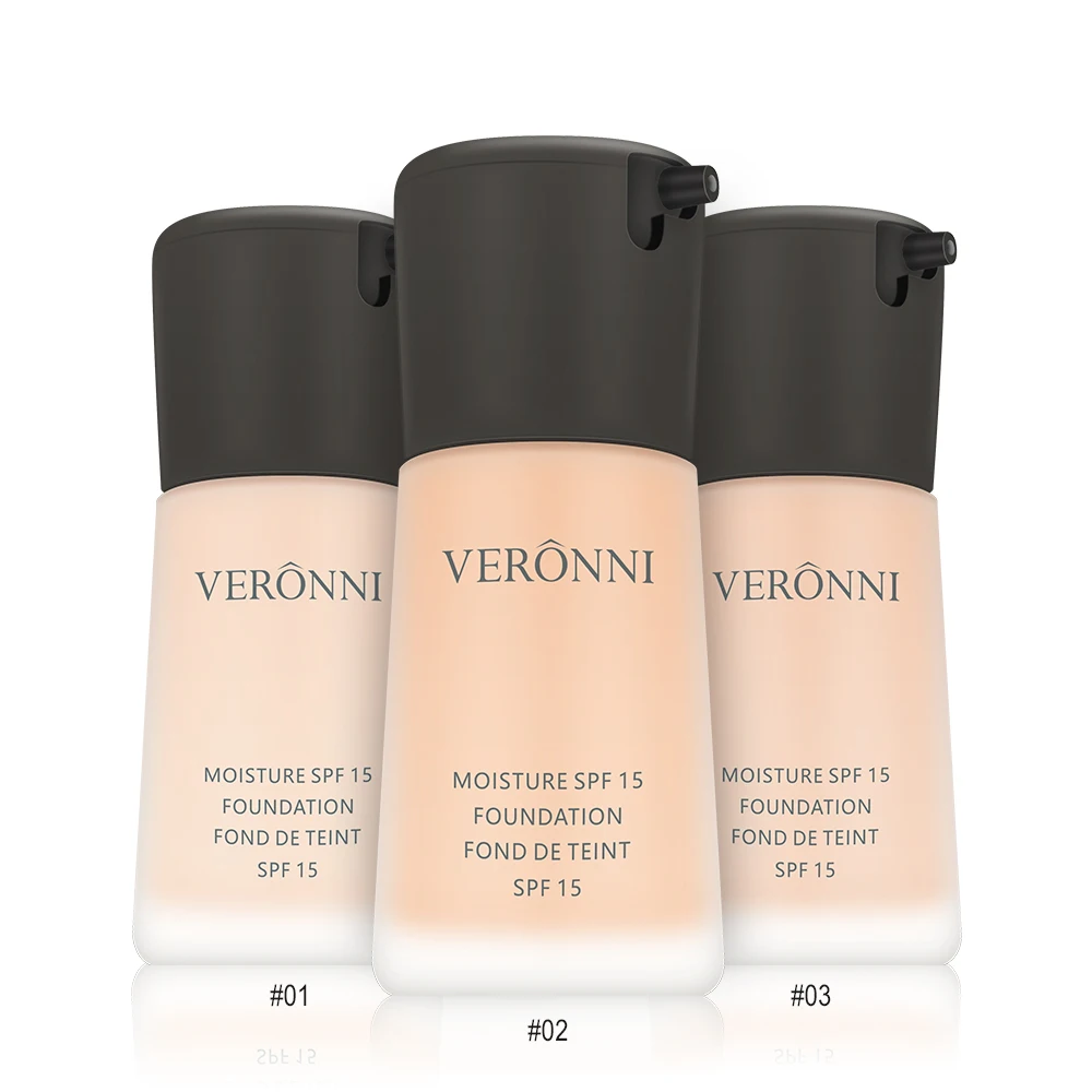 

New custom color makeup mult-color high gloss blemish liquid to brighten solid glass bottle makeup Foundation