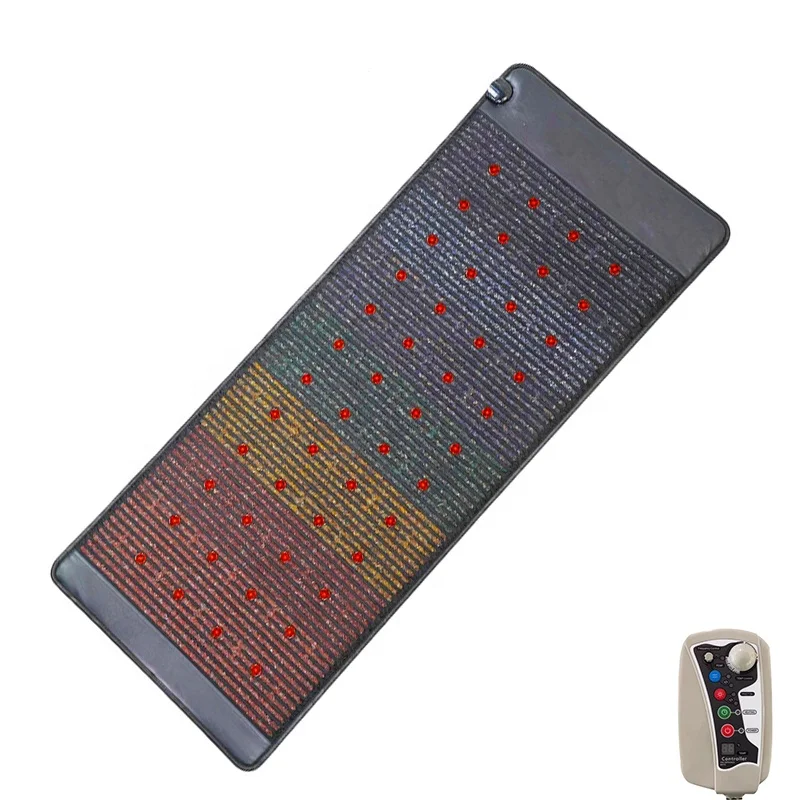 

Far Infrared Heating 180*90CM Single Photon Therapy PEMF Massage Mat For Full Body Bio-heating Crystal mattress With 7 Gemstone