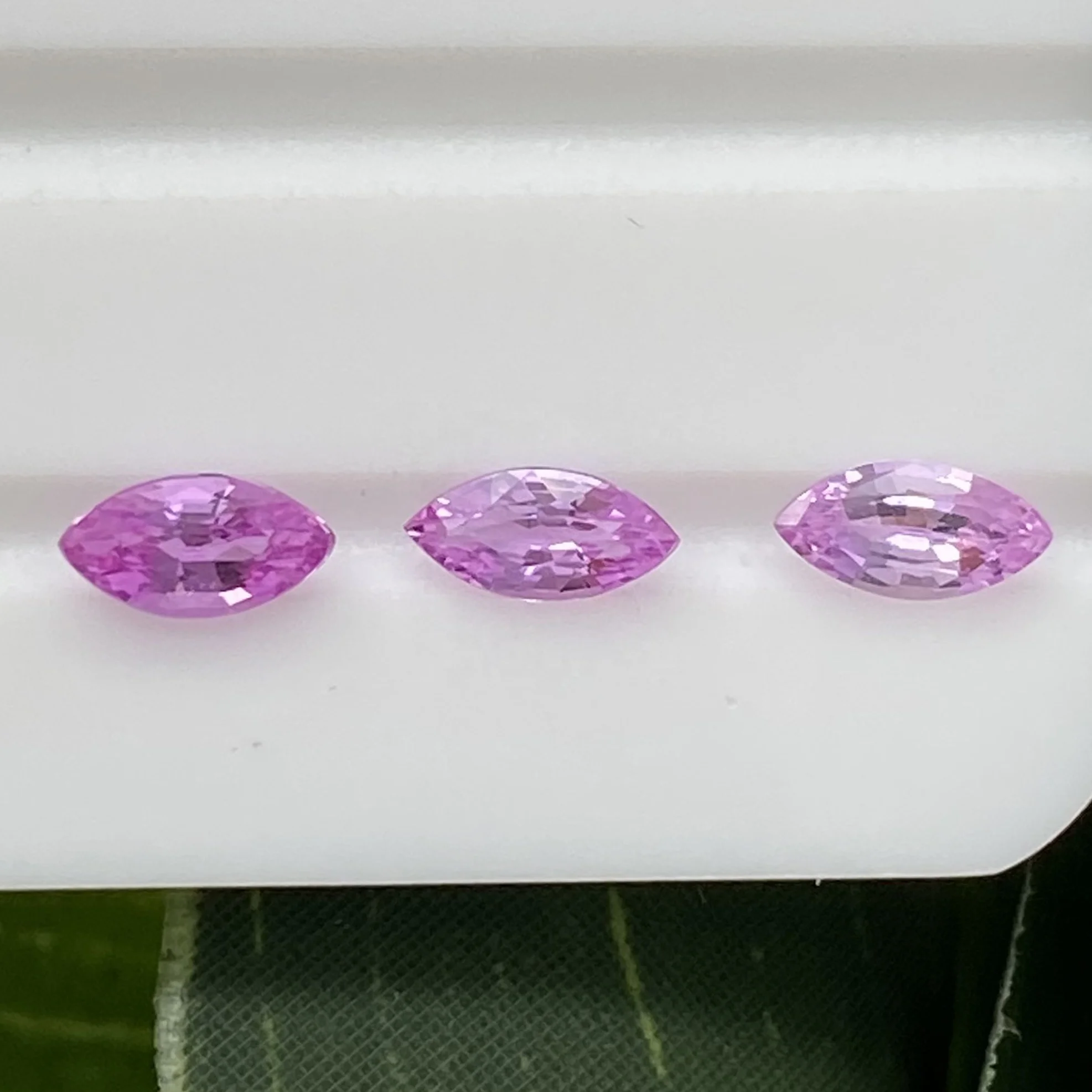 Marquise Shape 3x1.5mm ~ 7x3.5mm Good Quality  Gemstone Supplier Jewelry Natural  Faceted Stone  Natural Pink Sapphire