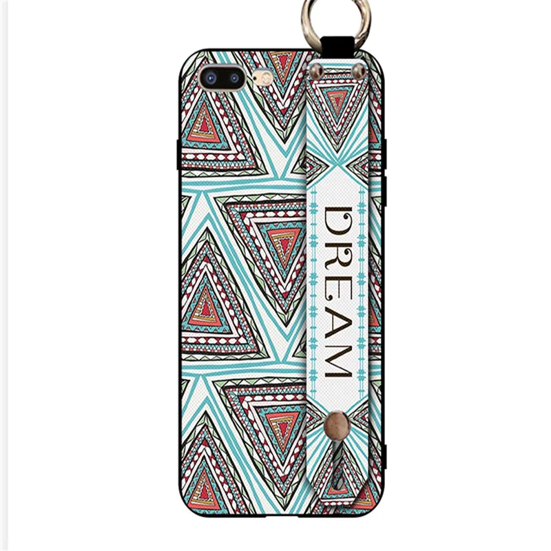 

Cartoon Ethnic Style TPU Soft Case For Apple Iphone 12 With Lanyard For Iphone 11 Pro