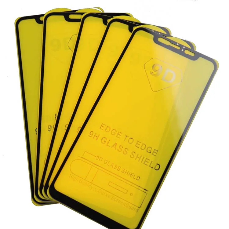 

Original really 9D 9H 0.33MM full glue edge to edge cell phone tempered glass screen protector for xiaomi a3