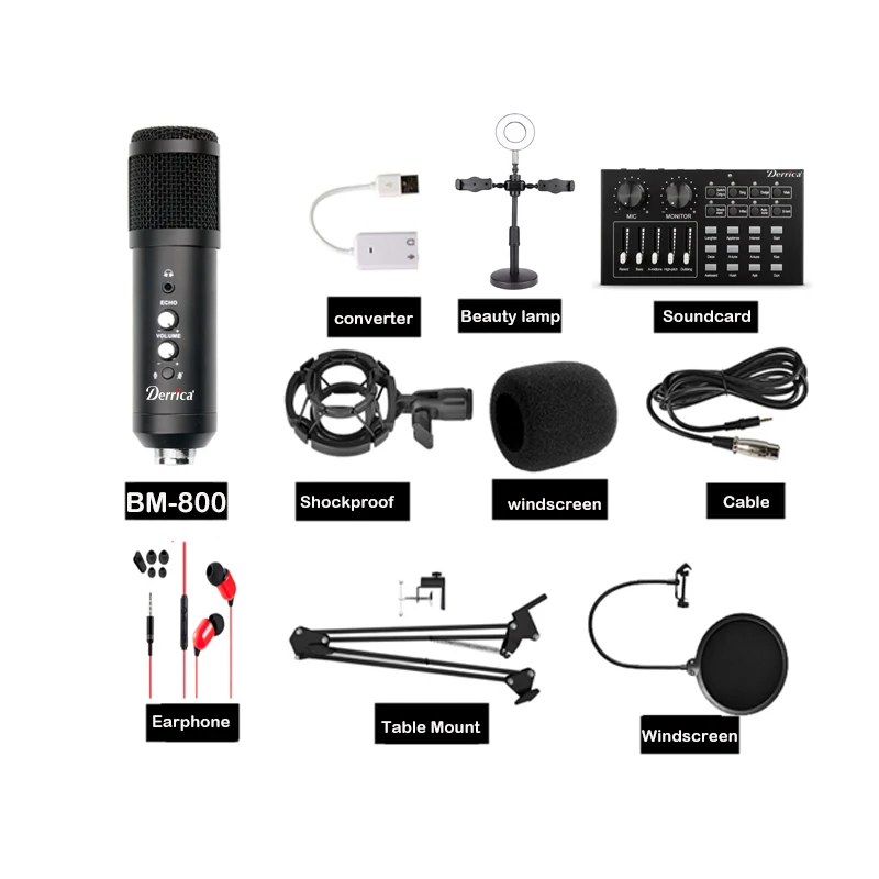 

Live streaming microphone set