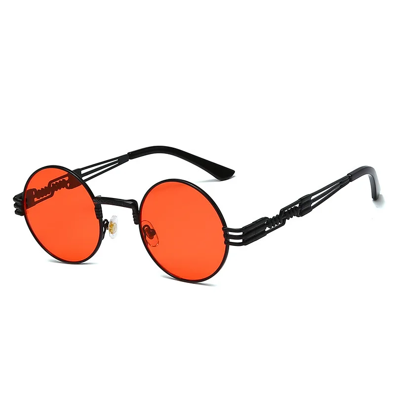 

2021 Fashion Men Women Sunglasses Metal Round Hollow Sunglasses Retro Trendy Travel Street Photography Sunglasses