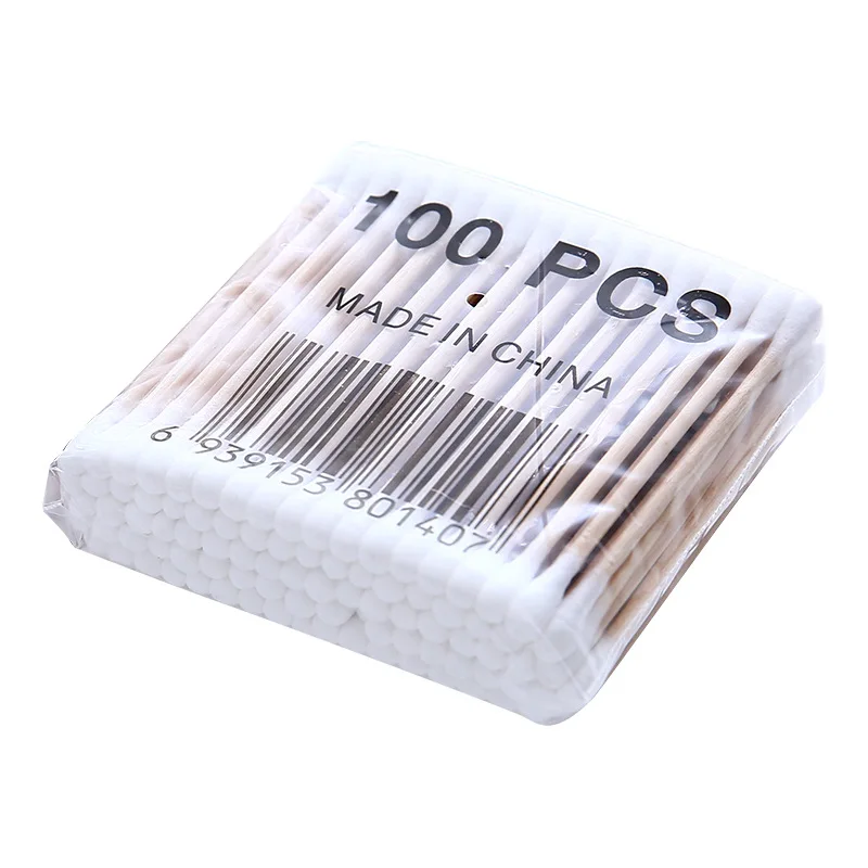 

Biodegradable Eco Friendly Wooden Bambu Cotton Swab Sticks For Hotel Single Use Bamboo Cotton Buds, Natural