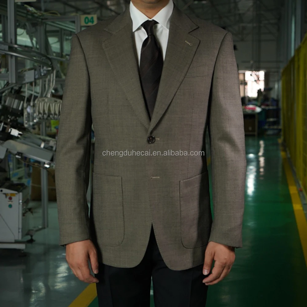 Harchoy Naples Wool Suit Single Breasted Blazer
