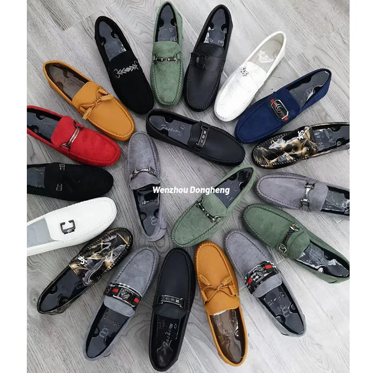 

wenzhou dongheng latest design mens slip on luxury loafers Boat shoes for men casual