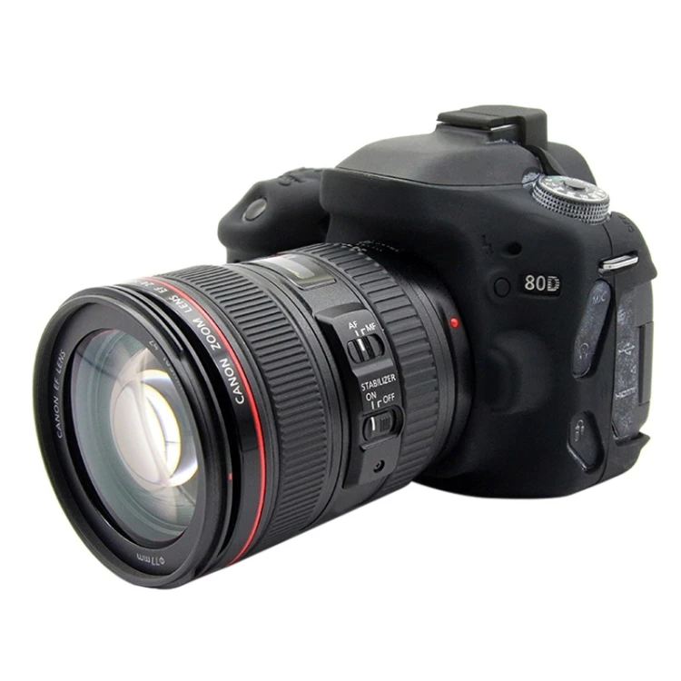 

Hot Sale Camera Case PULUZ Soft Silicone Protective Case for Canon EOS 80D Protective Case
