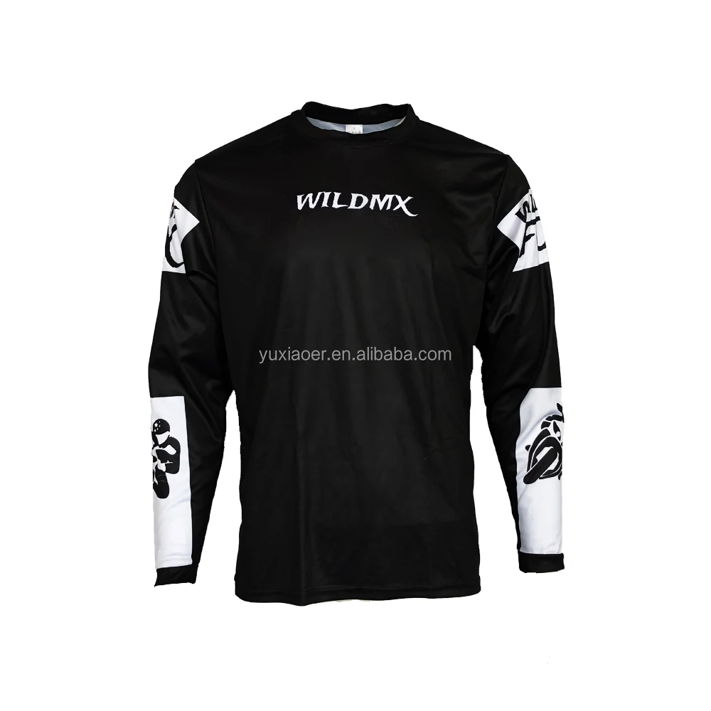 

Wildmx Custom Sleeve Jersey 360 Race Division Motocross Jerseys Dirt Bike Cycling Bicycle MX MTB ATV DH Off-Road, Customized color