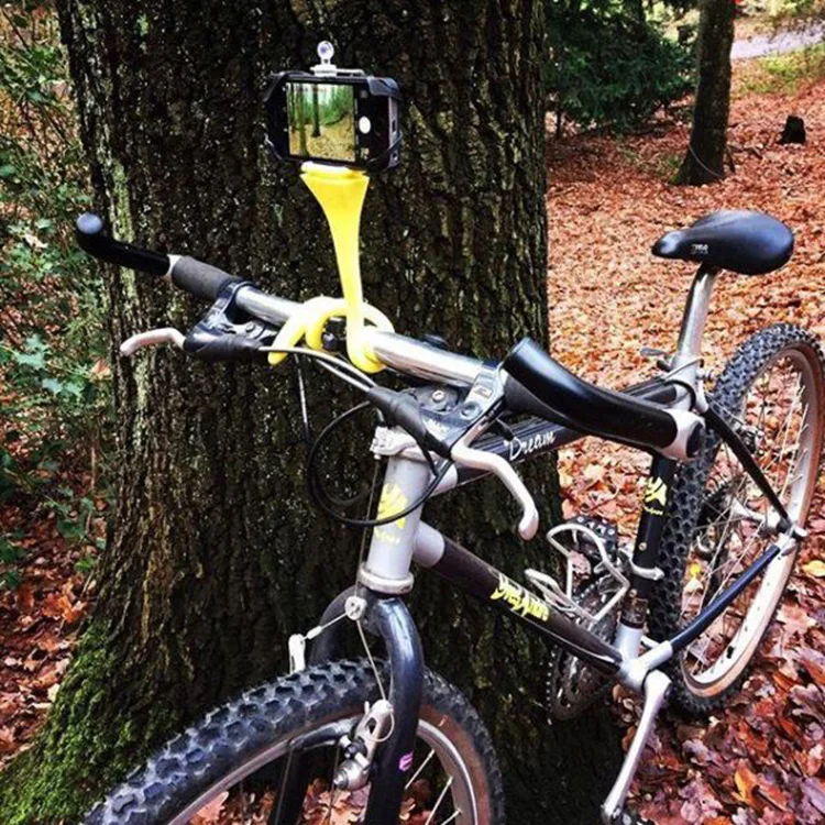 Bike/car Mount Flexible Selfie Stick With Bluetooth Remote And Phone /camera Clip Tripod For