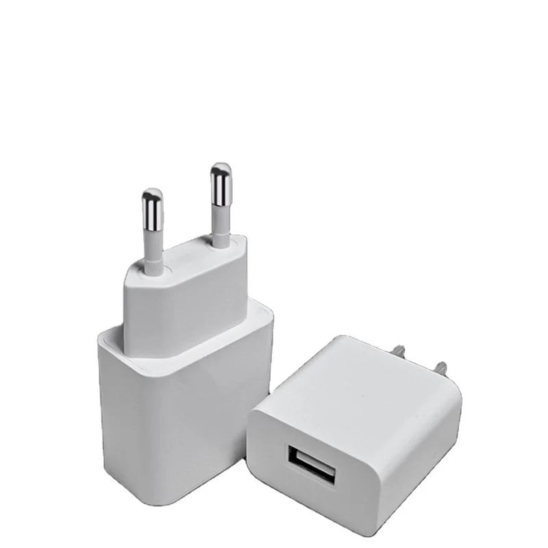 

Wholesale 1 USB Travel Charger Adapter Wall Portable EU/US Plug Mobile Phone Smart Charger, White /black