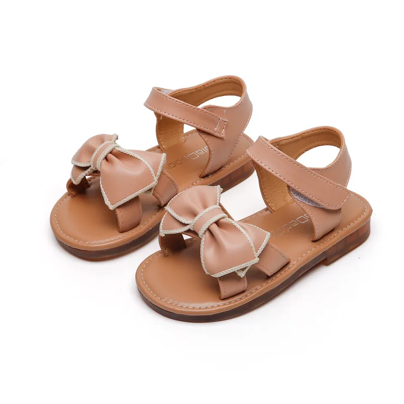

Girls sandals summer new children's shoes children's bow soft-soled princess shoe fashion non-slip beach shoes