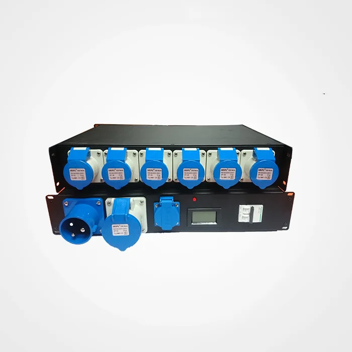 
2U Rack Power Distribution Unit Electrical Iron Box for Sound and Light 