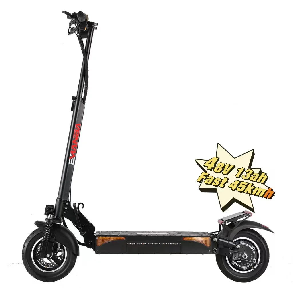 

EU Warehouse Powerful Dual Motor 45Km/h KM Scooters Off Road Foldable 10 Inch Fat Tire Electrical 500W Electric Scooter