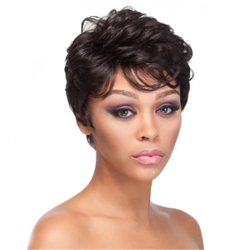 

2021 mom's classic Hot Explosive African black Fashion Wigs for Women in short Curly