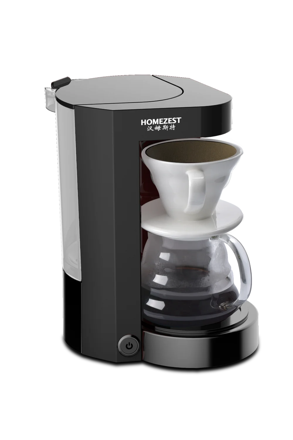 Homezest Cm310he Electric Pour Over Coffee Maker With Ceramic Funnel Glass Pot Borosilicate