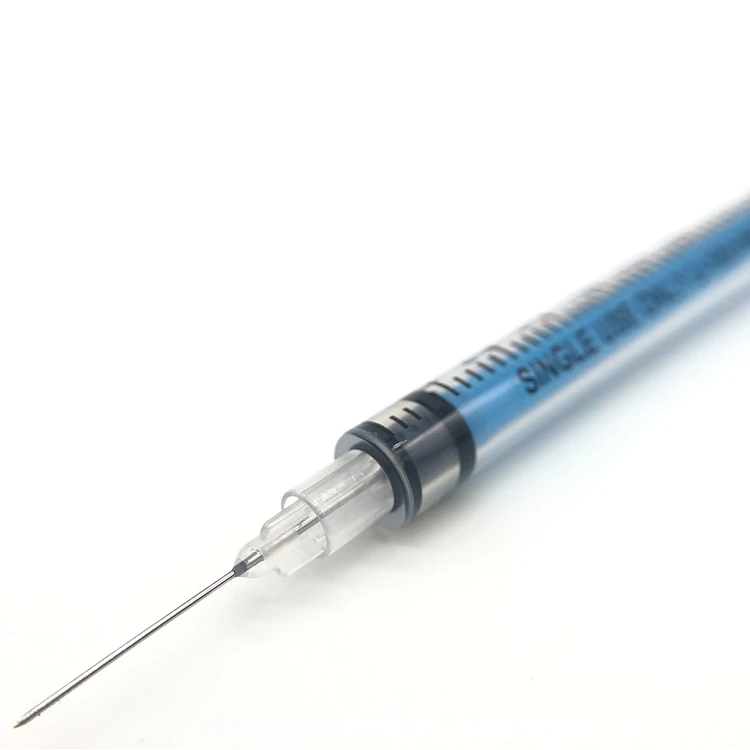 
1ml Disposable Colored Insulin Syringe with Fixed Needle 