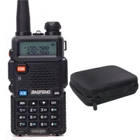 

BAOFENG UV 5R Walkie Talkie Dual Band 136 174&400 520MHz Handheld Communicator Transmitter Amateur Ham Two Way Radio UV5R & Bag