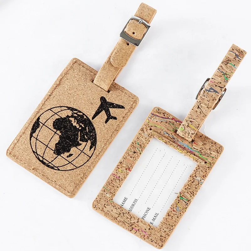 

Wholesale Luggage Travel Tags Personalized Baggage Tag Cork Luggage Tag, Primary color
