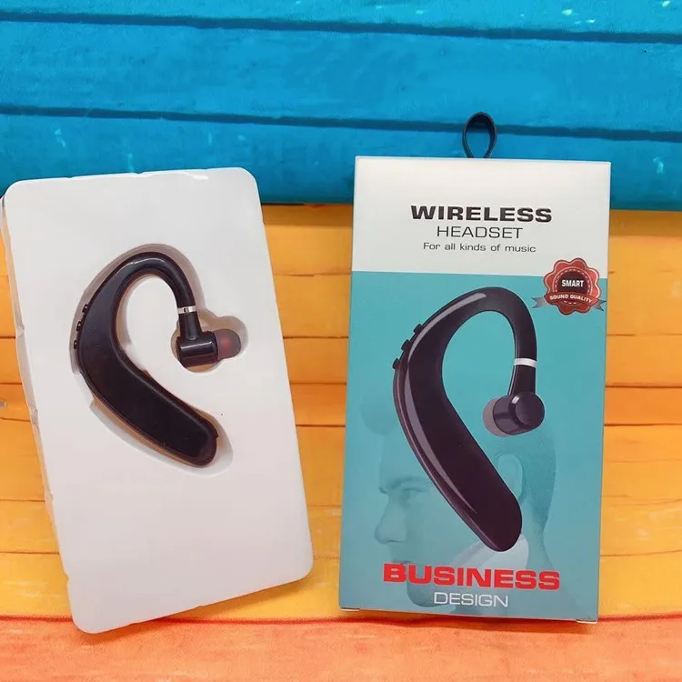 

Cheap Price Busines Driving Hanging eadsets Wireless Sports Bluetooth Earphones S109 Single Ear Earbuds, Black/grey/blue