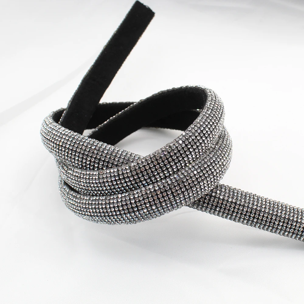 

Bling Crystal Diamond Decorated Strip Rhinestone Rope for Garment Shoes Accessories