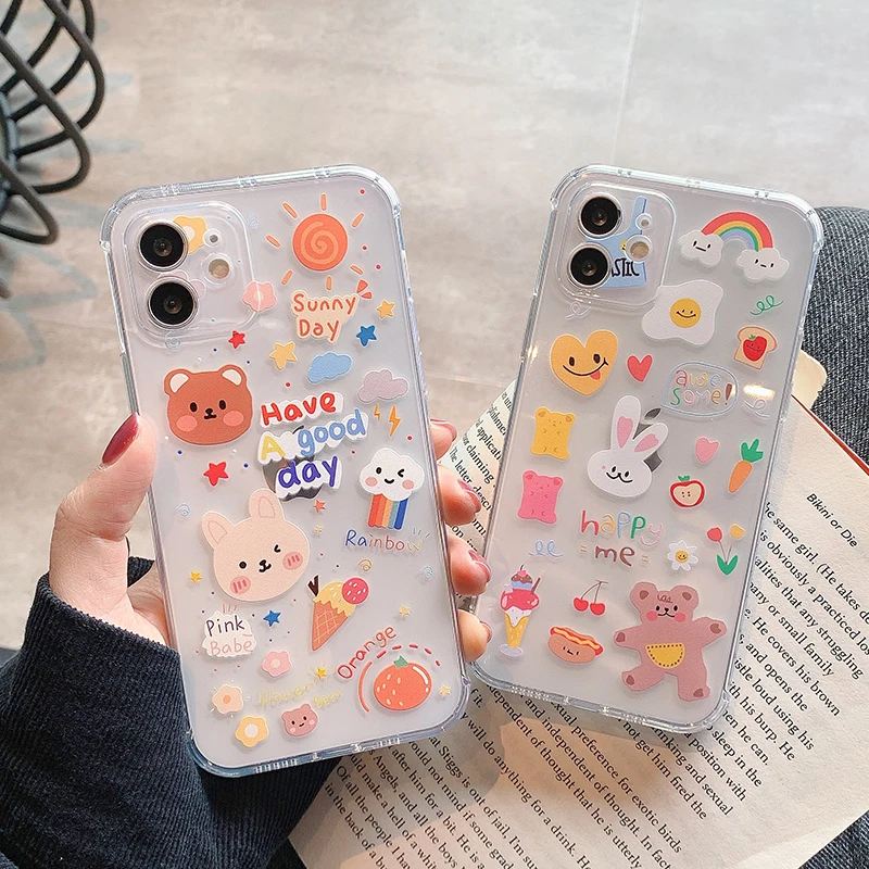 

Lovely Carton Phone Cover Soft TPU Phone Case for Girls