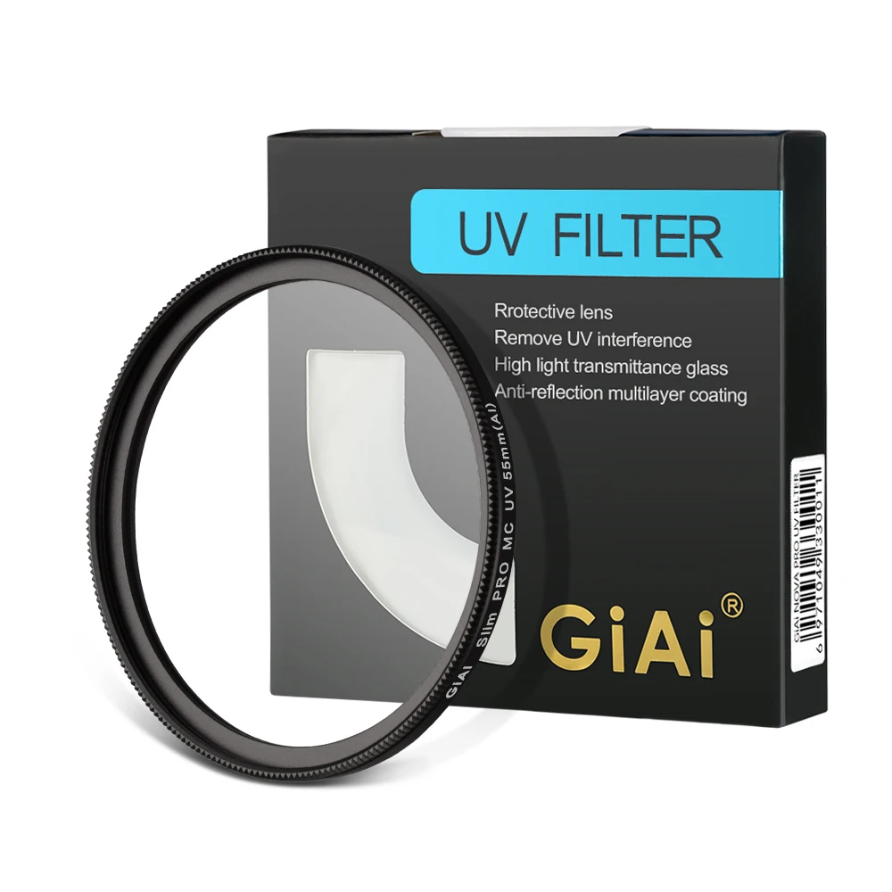 

GiAi slim 55mm Camera UV Filter HD lens filter for DSLR camera