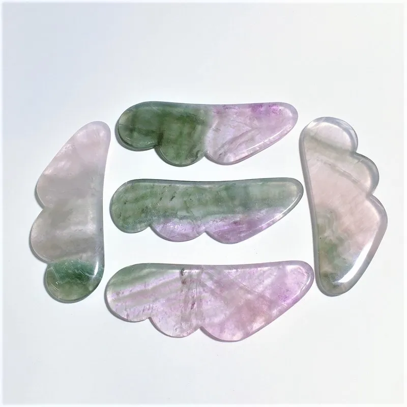 

High quality natural facial massage tool fluorite guasha massage