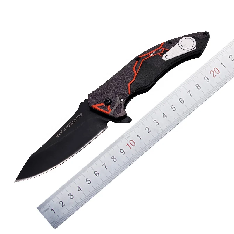 

Stainless Steel Handle 440C Blade Survival Kit Outdoor Camping Folding Knife With Clip