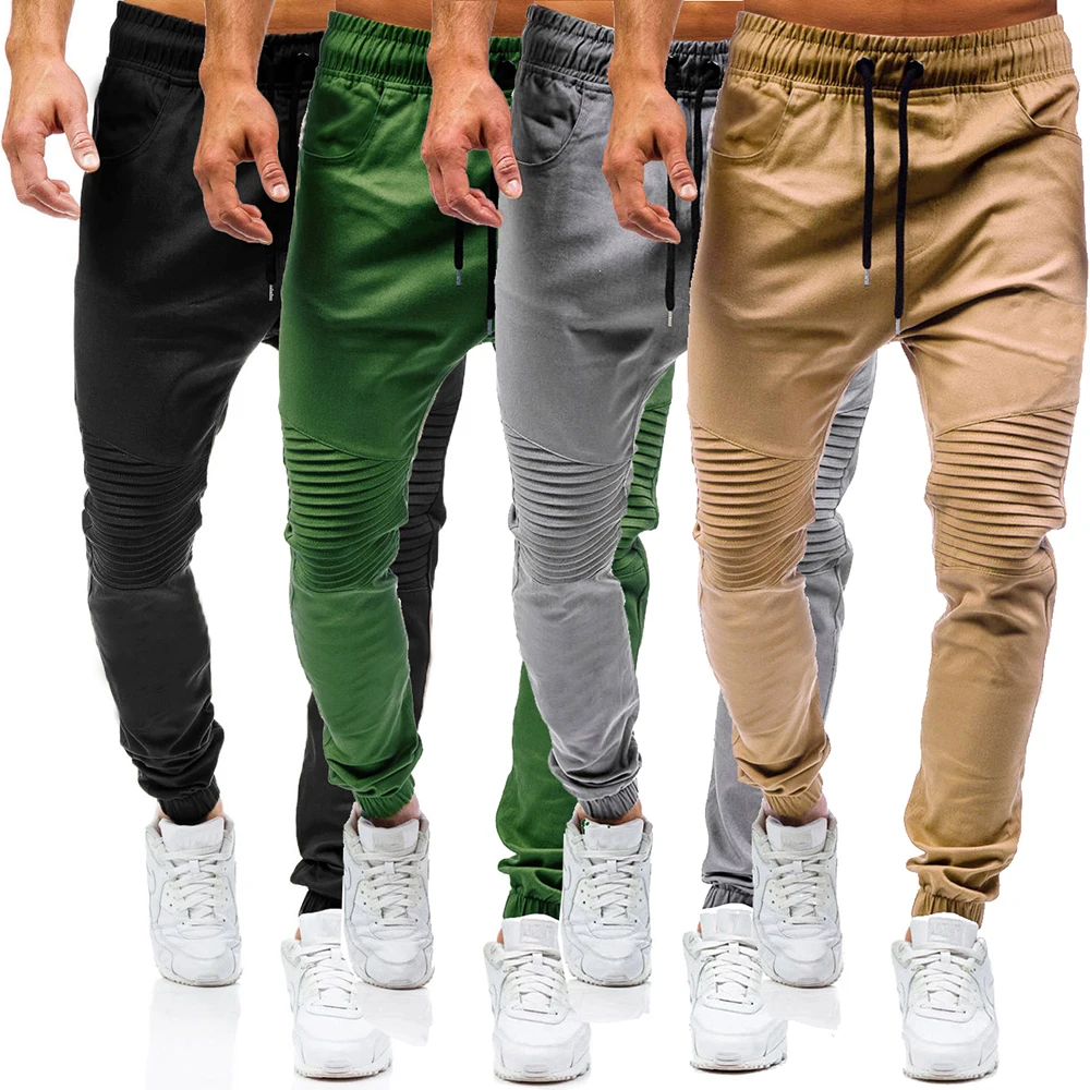 

Mens Custom Slim Fit Latest Brown Black Sport Casual Workout Fleece Tapered Joggers Khak Chinos Trousers Men Jogger Pants