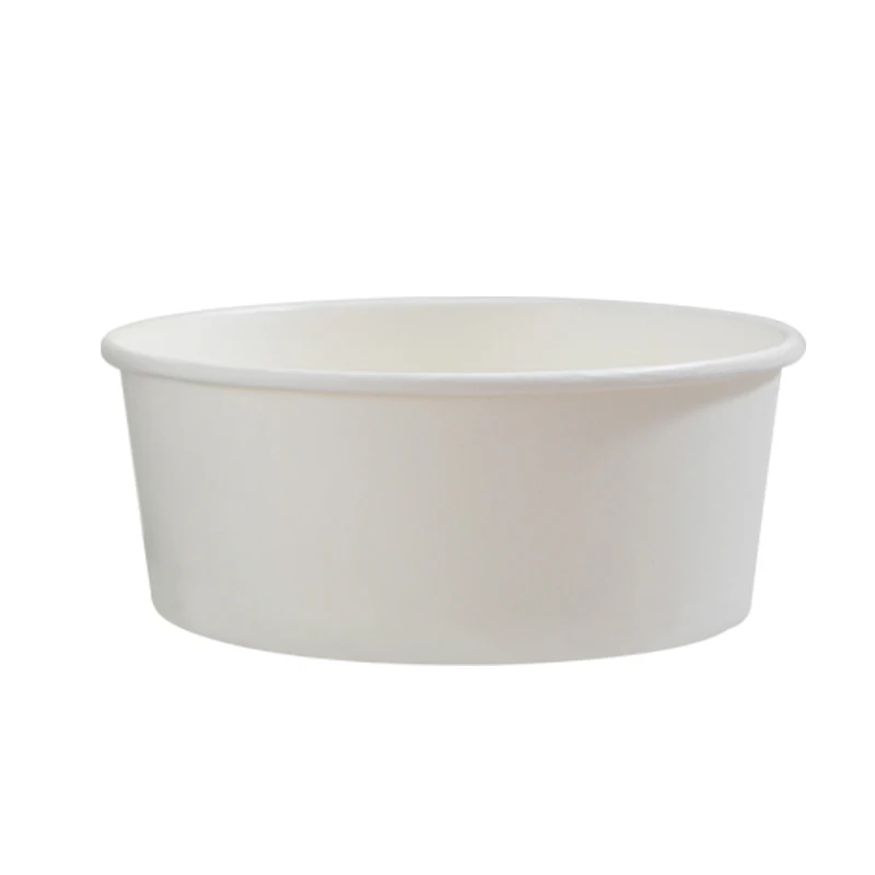 

Eco Friendly Disposable Round 500ml Food Box Cup Pasta Salad Packing Paper Soup Round Paper Bowl