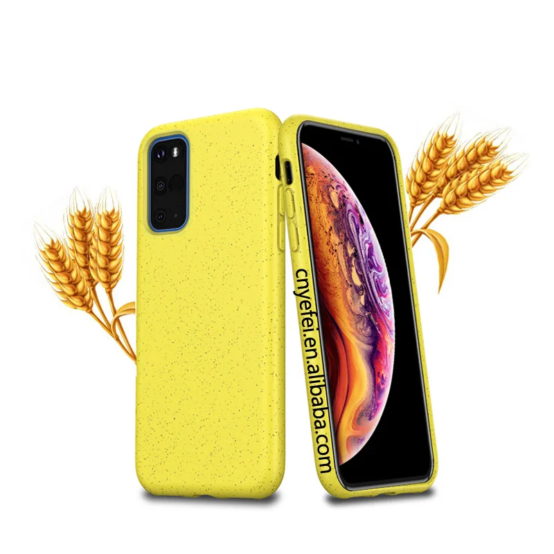 

Recyclable Biodegradable Phone cover For Samsung S20 Plus Ultra Eco-friendly Wheat straw PLA case For Samsung Note 20 Ultra