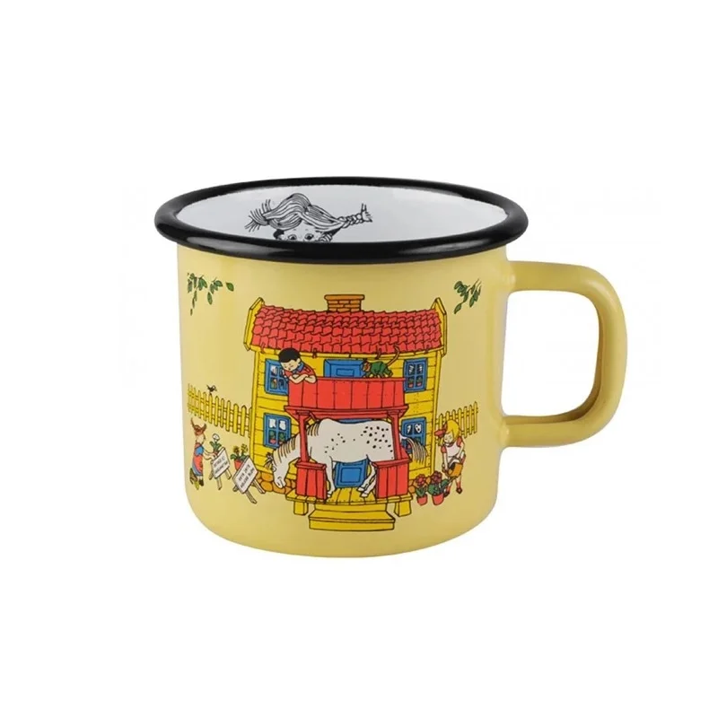 

Custom Printed Cheap Price Metal Heat Press Top Quality Decorative Porcelain Popular Pipeline Pink Personalized Enamel Mug