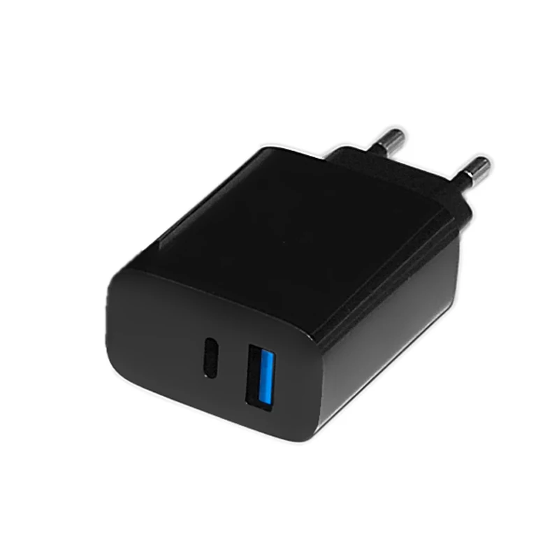 

CE FCC certificated US EU wall charger PD 18w QC3.0 for mobile with Fast charging cable