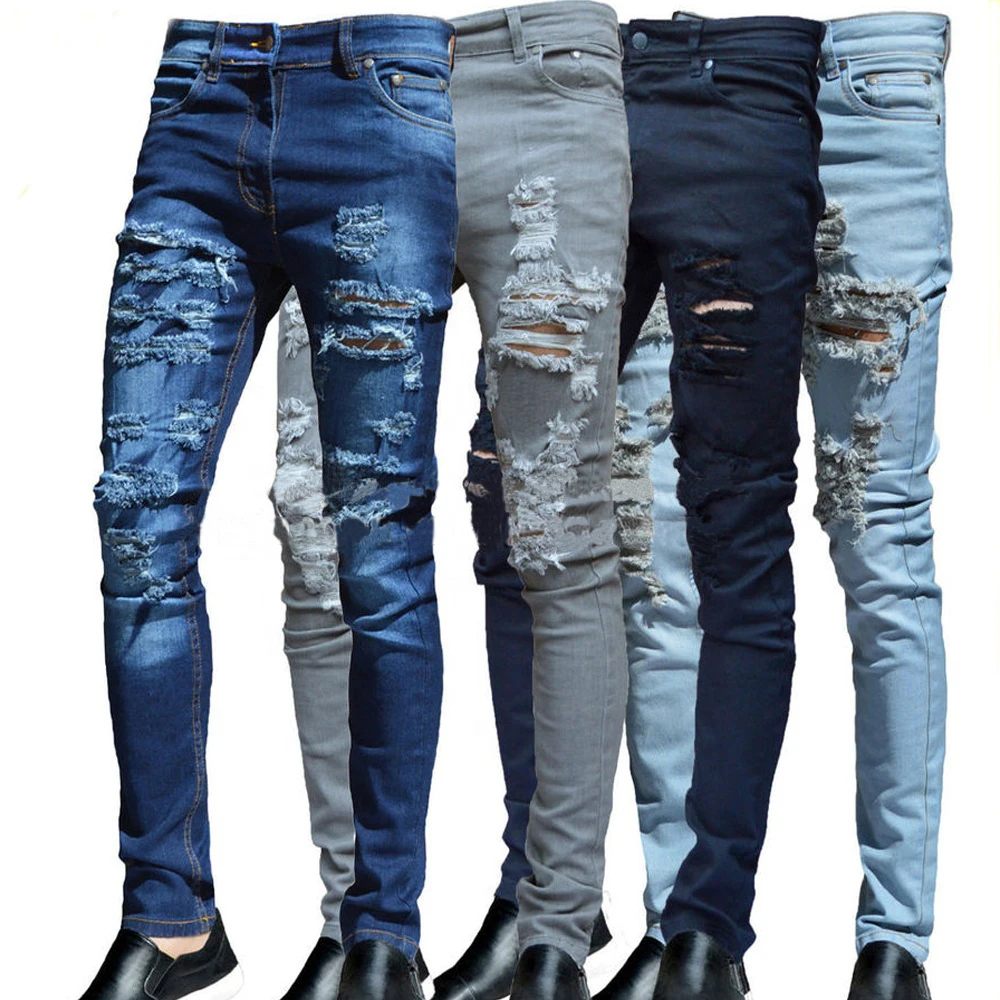 full ripped jeans mens