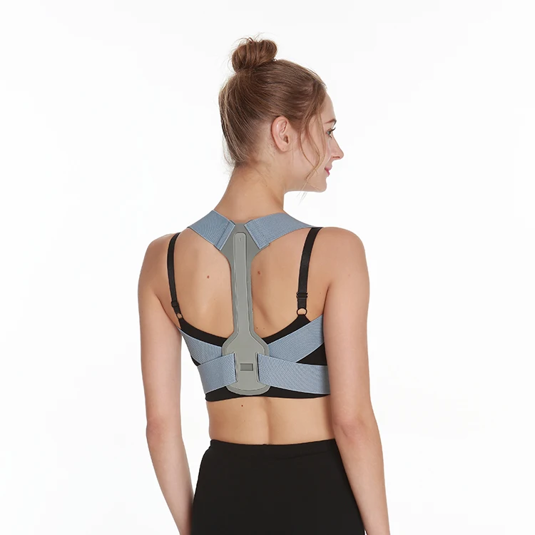 

New Designed Adjustable Upper Back Posture Brace Shoulder Posture Corrector, Black