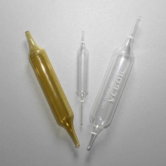 1ml 2ml 5ml 10ml Empty Clear And Amber Medical Injection Glass Ampoule