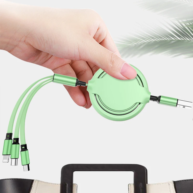 

2020 New Product Hot 3 In 1 Usb Cable Micro Usb Fast Charging Nylon 2A ODM & OEM Manufactory Data line cable