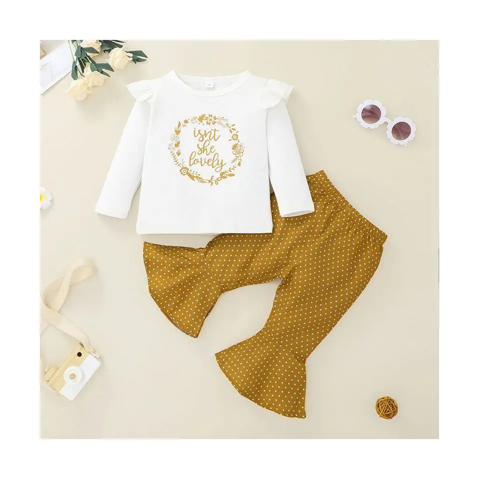 

Cross-Border Baby And Children T-Shirt Set Special Wholesale Boutique Children Clothing Sets Clothes, White