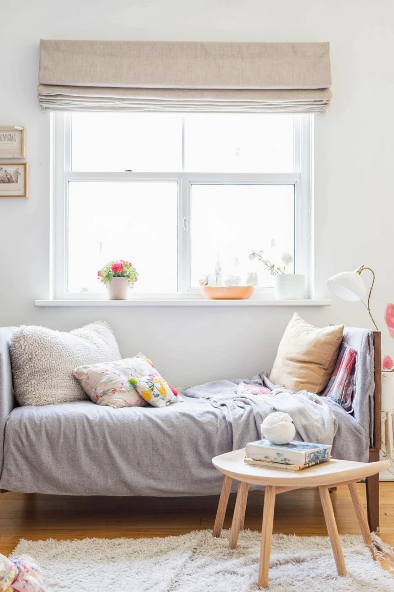 Modern living room with cute daybed