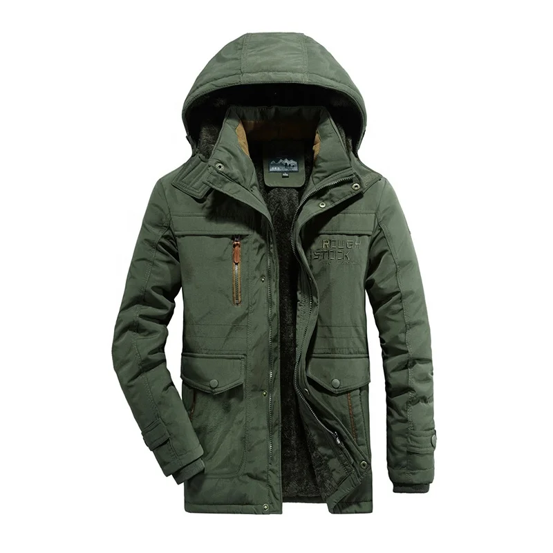 Men Winter Jacket Jackette for men Waterproof Breathable Windproof 100% Nylon  Multi-pocket jacket Outdoor Wear plus size coat