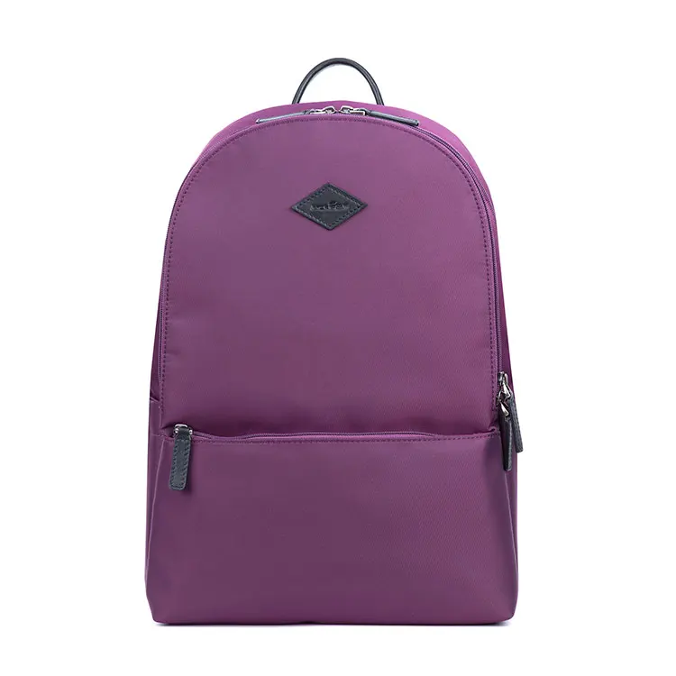 mochilas Cheap Custom promotional lightweight 900D poly waterproof girl backpack purple sports school travel fashion backpack bags women