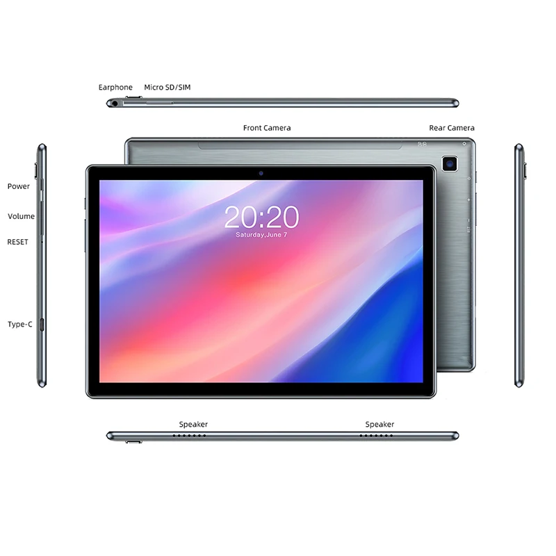 

2021 Cheap Octa Core tablet Gaming IT Tablet Sim Card 4g 10" Android 9.0 10 inch 3GB 32GB Tablet PC For Sale, Black, silver, blue
