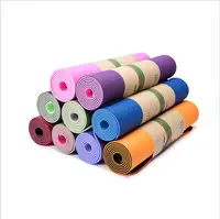 

TPE Yoga Mat Double Sided Color Exercise Sports Mats For Fitness Gym Environmental Tasteless Pad 1830*610*6MM