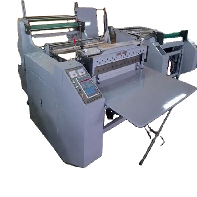 
PDB-900mm paper sheeting machine with two shaft unwind for sticker ,kraft paper. foam .non woven 