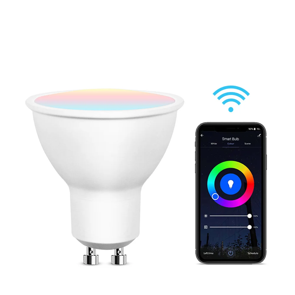 Wholesale Great Quality Home Wifi Bulb Color Change RGB Smart LED Bulb Light 5W 420lm  GU10 Bulb