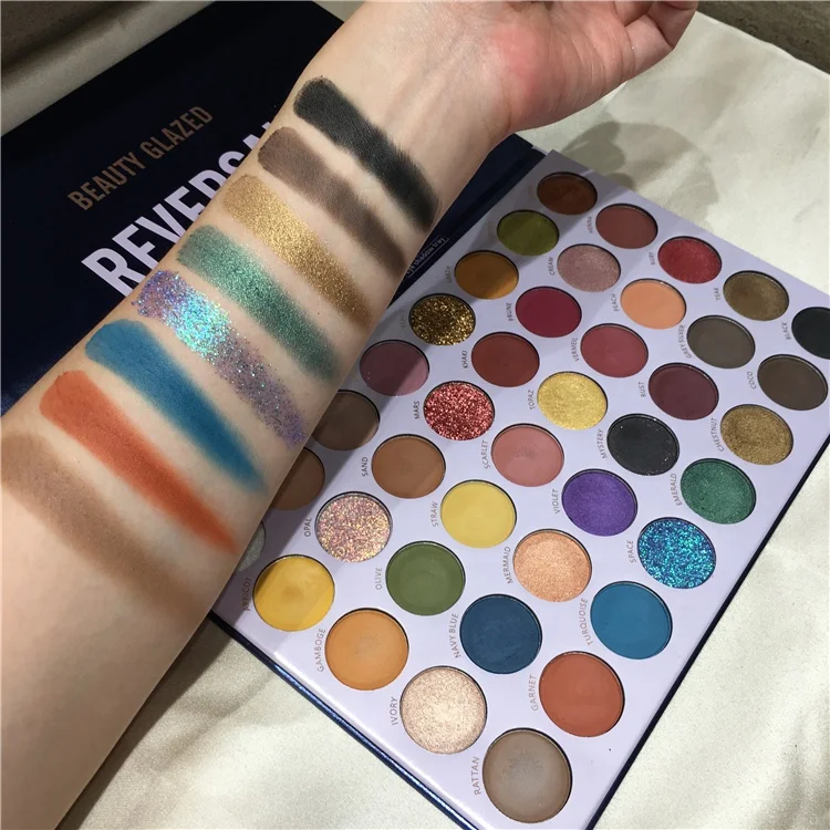 

YANMEI 2021 Matte Professional Long Lasting waterproof glitter 40 colors eyeshadow palette High Pigment natural, Multi-colors