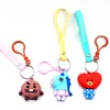 2019 Hot sell Korean BTS bulletproof youth regiment PVC three-dimensional soft glue key chain pendant