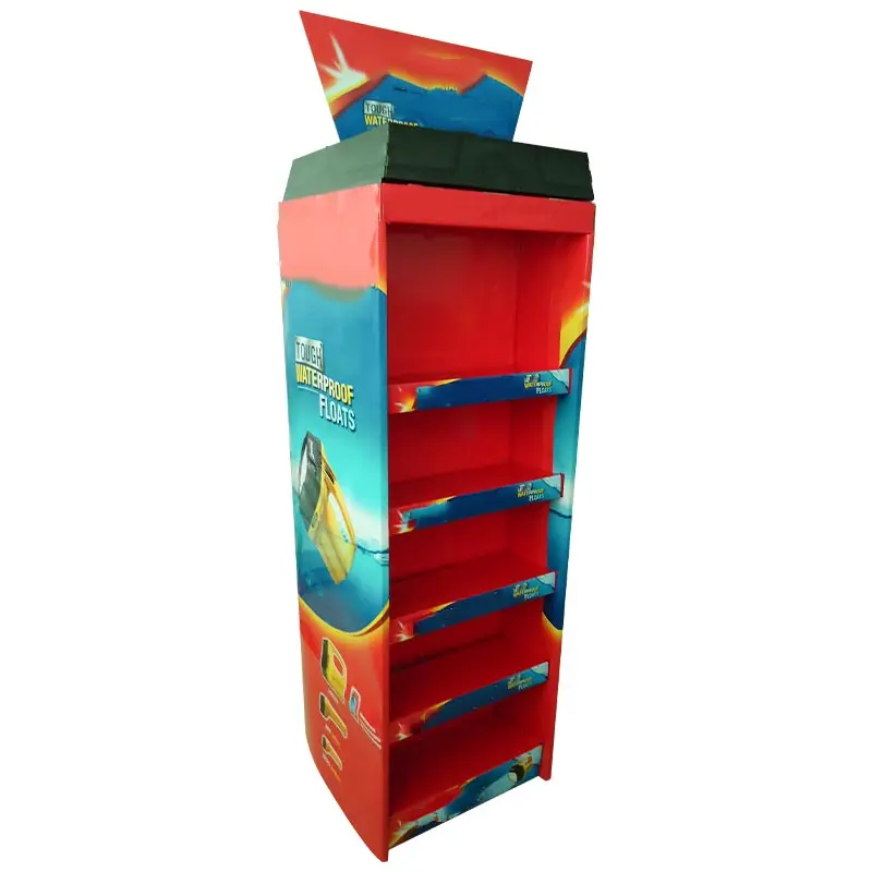Wholesale customized corrugated board display stand cup display stand cosmetics floor display stand 13